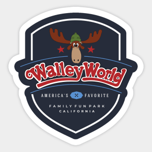 Walley World - modern logo design Sticker